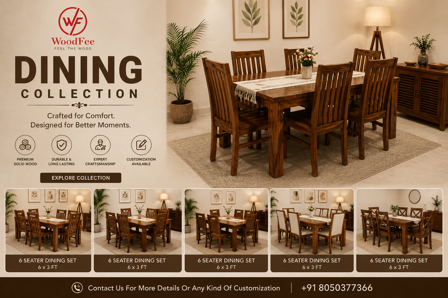 Dinning Set - WoodFee 