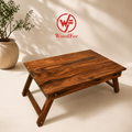 WoodFee Sheesham Wood Folding Bed Table - WoodFee